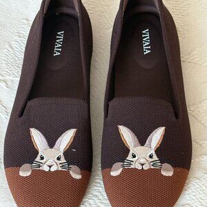 NEW-VIVAIA-Women Brown Flat shoes.US Sz-7.5.China.